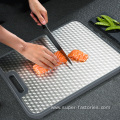 Double-Sided Stainless Steel Cutting Boards for Kitchen